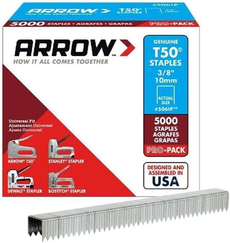 Arrow Fastener دبابيس STAPLES T50 3/8" PK5000 - Image 2